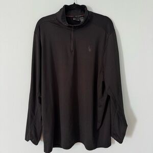 SPYDER Active/Sport Quarter Zip Black Active wear top Men's XXL